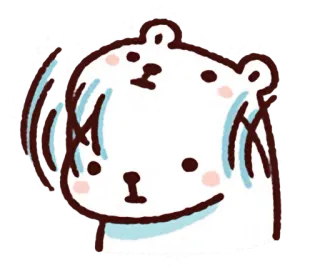 🐻 bear, cute, animal, cartoon whatsapp sticker