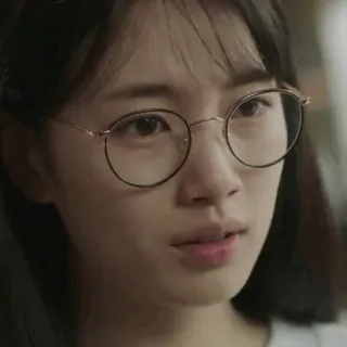 🥡 wanita, kacamata, potret, wajah, orang, kacamata telegram sticker