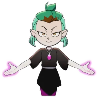 😈 Amity Blight The Owl House การ์ตูน, แม่มด, เวทมนตร์, อมิตี้ ไบลท์, บ้านนกฮูก telegram sticker