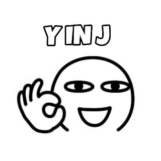 👌 Y IN J whatsapp sticker
