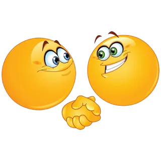🙏 emojis, collaboration, deal, agreement, handshake telegram sticker