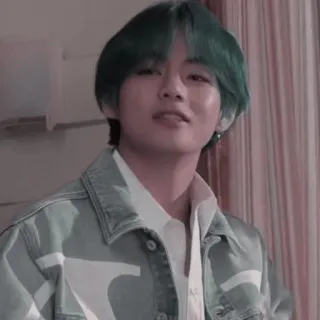 🍒 V K-pop, BTS, Coréen, Idole, Chanteur, Célébrité, V whatsapp sticker