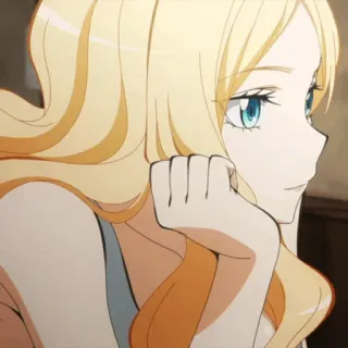 🌙 Irina Jelavić Assassination Classroom anime, blond włosy, Irina Jelavić, Assassination Classroom, kobieta, kreskówka telegram sticker