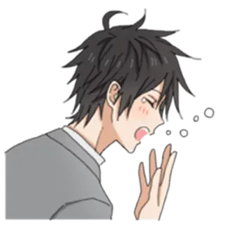 💤 anime, cartoon, yawn, sleepy, bored telegram sticker
