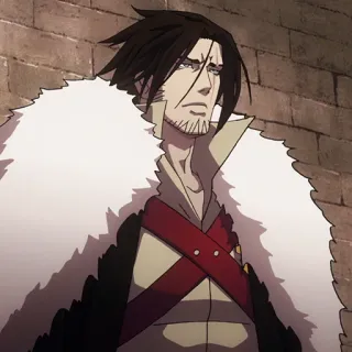 ⛓ Trevor Belmont Castlevania Аниме, Охотник на вампиров, Бельмонт, Castlevania, анимированный telegram sticker