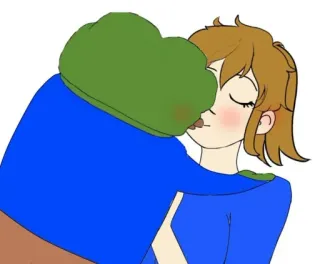 😘 Kreskówka, Pocałunek, Miłość, Związek, Przyjaźń telegram sticker