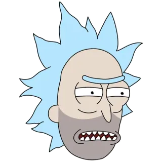 😖 Rick Sanchez Rick and Morty rick y morty, dibujos animados, rick sanchez, adult swim, animado telegram sticker