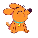 👅 cane, cucciolo, cartone animato, carino, animale domestico, animale telegram sticker