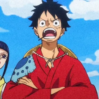 🍞 Luffy One Piece 动漫, 漫画, 海盗, 草帽, 冒险 telegram sticker