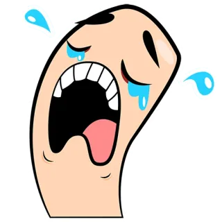 😢 chorar, triste, chorando, emoção, rosto telegram sticker