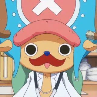 🥸 Tony Tony Chopper One Piece Anime, Docteur, Renne, Mignon, Personnage telegram sticker