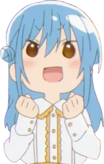✊ Anime, Chibi, Imut, Gadis, Kartun, Manga, Semangat telegram sticker
