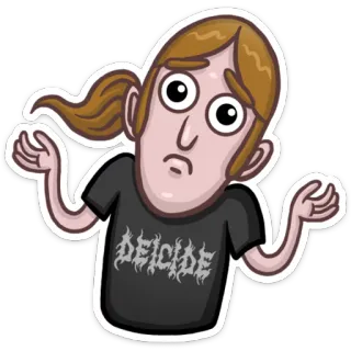 🤔 DEICIDE música, banda, metal, Deicide, death metal telegram sticker
