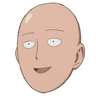 😀 Saitama One-Punch Man Saitama, One-Punch Man, anime, hero, bald, manga telegram sticker