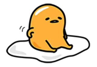 😆 Gudetama กุเดทามะ, ไข่ขี้เกียจ, อนิเมะ, คาวาอิ, การ์ตูน, น่ารัก telegram sticker