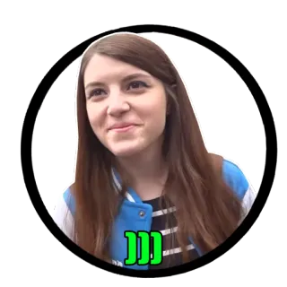 👍 )))) osoba, kobieta, brunetka, uśmiechnięta, szczęśliwa telegram sticker