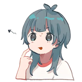 🧐 Anime, Kartun, Lucu, Gadis, Anak-anak, Ilustrasi whatsapp sticker