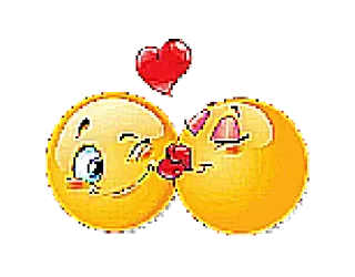 😘 表情符号, 亲吻, 爱, 心, 浪漫, 感情 telegram sticker