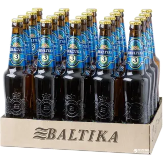 🍺 BALTIKA cerveza, bebidas, alcohol, botellas telegram sticker
