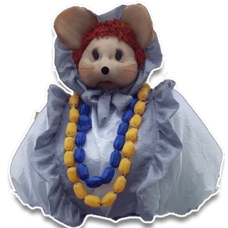 🐭 ratón, muñeca, marioneta, juguete, peluche whatsapp sticker