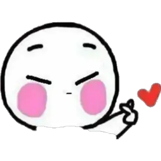 💋 hart, liefde, schattig, emoji, cartoon telegram sticker