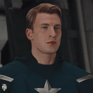 🇺🇸 Captain America Marvel 슈퍼히어로, 캡틴 아메리카, 마블, 어벤져스, 크리스 에반스 telegram sticker