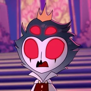 💫 Stolas Helluva Boss Stolas, Helluva Boss, Eule, Dämon, Cartoon telegram sticker