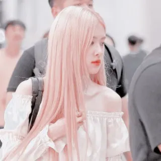 🌹 Rosé Rosé, Blackpink, K-pop, chanteuse, idole, mode aéroport, mode whatsapp sticker