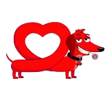 @stickerkar  سگ قرمز telegram stickers