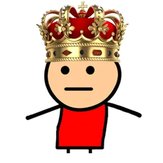 👸 漫画, 王, 王冠, キャラクター, 面白い, 王室 telegram sticker