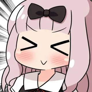 😊 Chika Fujiwara Kaguya-sama: Love Is War anime, manga, kawaii, cute, chibi, fanart, chika fujiwara telegram sticker