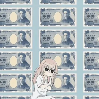 🌸 anime, money, background, cute, cartoon telegram sticker