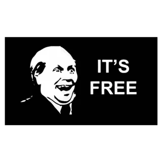 🆓 IT'S FREE Meme, Grátis, Humor, Engraçado telegram sticker