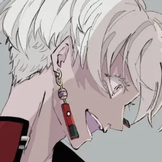 🌟 Anime, Personaggio, Ritratto, Arte telegram sticker
