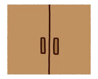 🙈 cabinet, furniture, door, storage, brown whatsapp sticker