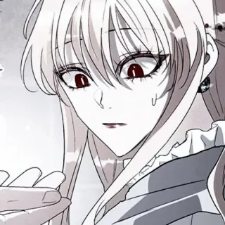⛩ anime, postać, manga, kreskówka, zmartwiony, wyraz twarzy telegram sticker