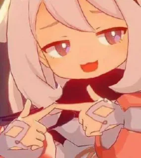 ☺️ anime, character, smug, mischievous telegram sticker