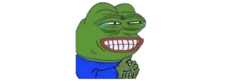 😂 Pepe the Frog Meme, Kikker, Pepe, Internetmeme, zelfgenoegzaam, griezelig whatsapp sticker