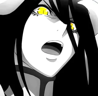 💛 Albedo Overlord Albedo, Overlord, Anime, Personaggio, Demone, Waifu telegram sticker