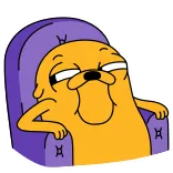Jake Dog 🐕 @CastilosAnimatedEmojis telegram emojis 😂
