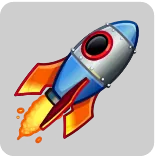 🎁 จรวด, อวกาศ, ยานอวกาศ, การเดินทาง, ท้องฟ้า, การปล่อย telegram sticker