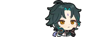 🌟 Xiao Genshin Impact Anime, Chibi, Video game, Fanart, Kawaii telegram sticker
