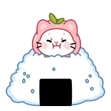 🍚 kucing, sushi, kawaii, makanan, hewan, imut whatsapp sticker