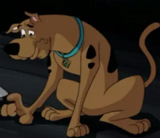 😔 Scooby-Doo cartoon, dog, scooby doo, character telegram sticker