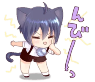 😝 んび Anime, Manga, Kucing, Lucu, Kawaii, Jepang telegram sticker