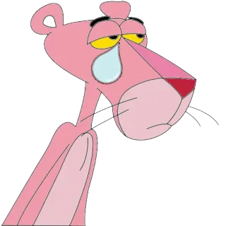 😢 Pink Panther sad, cartoon, pink, panther, crying, tears telegram sticker