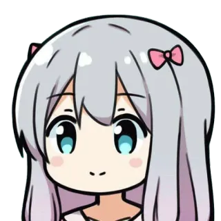 🙂 动漫, 女孩, 可爱, 卡通, 卡哇伊, 漫画 telegram sticker