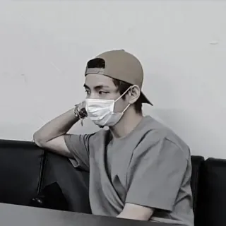 ▪️ kpop, idol, portret, męski, maska, azjatycki, celebryta telegram sticker