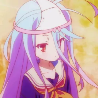 😐 Shiro No Game No Life Anime, Shiro, No Game No Life, Manga, Dễ thương, Cô gái whatsapp sticker