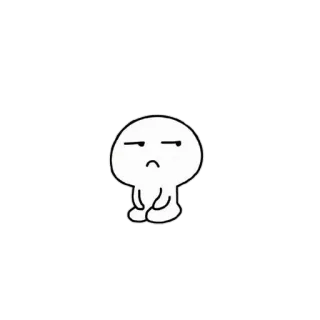 🍥 Мультфильм, Эмоция, Настроение, Иллюстрация, Милый, Персонаж whatsapp sticker